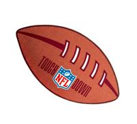 Herding Tapis NFL Football, 67 x 122 cm, Doux, Avec effet antidérapant, Doux pour la peau, Recto : 100% polyamide, Marron