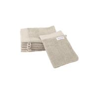 Herding Tom Tailor Gant de Toilette, Lot de 6, 16 x 21 cm, 100% Coton/éponge, avec Attache et étiquette avec Logo, Color Bath Towel Beige (Sunny Sand)