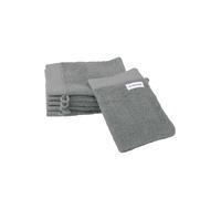 Herding Tom Tailor Gant de Toilette, Lot de 6, 16 x 21 cm, 100% Coton/éponge, avec Attache et étiquette avec Logo, Color Bath Towel Gris (Moody Grey)