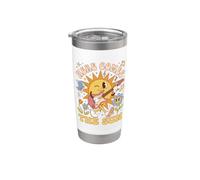 Here Comes The Sun Music Lover Positive Vibes Gobelet isotherme en acier inoxydable double paroi