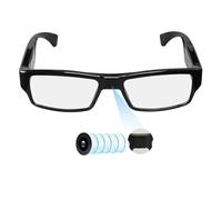 Hereta Lunettes caméra espion avec support vidéo jusqu'à 256 Go carte TF 1080p Enregistreur vidéo portable (carte TF 32 Go incluse)