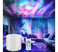 HERHOTER - Projecteur galaxie, projecteur d'étoiles avec minuterie et télécommande pour décoration de chambre d'adulte, fête, veilleuse étoilée