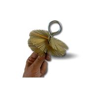 Hérisson rond ramonage acier conduit non gainé Ø125mm Embout acier fileté M12*1 75mm Cheminée chaudière canalisation 4ER125
