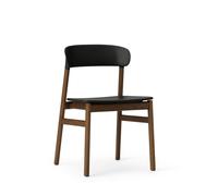 Herit Chaise de Table à Manger Chêne fumé/Noir
