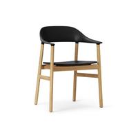 Normann Copenhagen Herit Chaise de Table à Manger M. Accoudoir Chêne/Noir