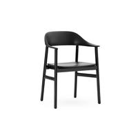 Normann Copenhagen Herit Chaise de Table à Manger M. Accoudoirs Chêne Noir