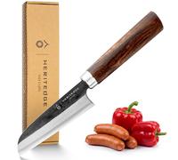 HERITEDGE Hac Classic | Couteau d'office professionnel | Acier au carbone 60-61 HRC | Fabriqué à la main au Vietnam | Manche en bois de tamarinier | Tranchant comme un rasoir | Artisanat vietnamien