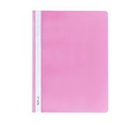Herlitz 10386951 Chemises classeurs A4, en PP, avec couverture avant transparente, lot de 10, violet a4 rosa
