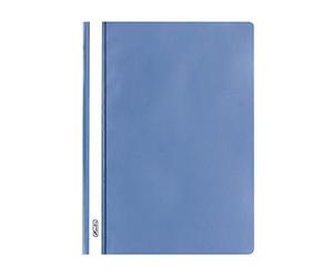 Herlitz 10386951 Chemises classeurs A4, en PP, avec couverture avant transparente, lot de 10, violet a4 bleu