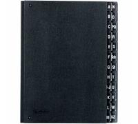 Herlitz 10421402 - Housse indizada de la A a la Z couleur noir
