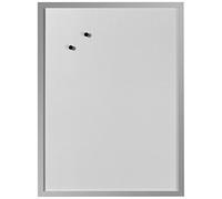 Herlitz 10524627 Tableau blanc aimanté 40 x 60 cm (Blanc/cadre en bois argenté) (Import Allemagne)