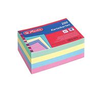 Herlitz 10836245 Lot de 600 cartes A7 Multicolore