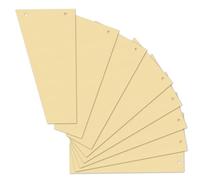 Herlitz Intercalaires trapézoïdaux – carte lustrée – chamois