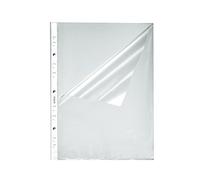Herlitz Pochette perforée A4 10840098 grainée 0,055 mm ouverte en haut et sur le côté Pack de 100