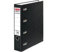 Herlitz 10842250 Classeur À 4 Anneaux Max.File Protect A4 En Carton Fsc Noir