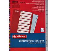 Herlitz 10842714 Intercalaire perforés 23 x 29,7 cm, PP