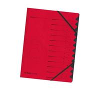 Herlitz 10843324 Trieur A4 Colorspan avec onglets 1-12, 355 g/m² (Rouge) (Import Allemagne)