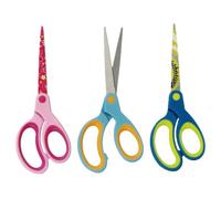 Herlitz 10897171 Ciseaux de loisirs créatifs pointus pour gauchers, couleurs assorties