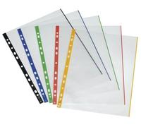 Herlitz 10914414 A4, boîtier du Livret A4, Couleur bord Transparent, couleurs assorties, 50 unités