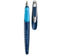 HERLITZ 10999829 STYLO PLUME ÉDUCATIF MY.PEN POUR GAUCHER AVEC CARTOUCHE (BLEU FONCÉ/BLEU CLAIR) Bleu G