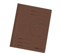 Herlitz 10x Chemise À Lamelles Easyorga, A4, Carton Brun