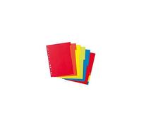 Herlitz Intercalaires A4 en carton manille – 10 touches multicolores