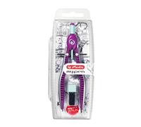 Herlitz Compas my.pen 11122348 - réglage rapide, mines de rechange - Violet/Bleu (Import Allemagne)