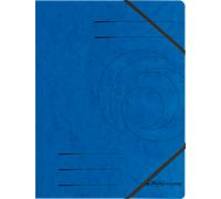 Herlitz 972448 Lot de 5 chemises à élastique Colorspan A4 en carton 355 g/m² (Bleu)