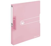 Herlitz 11409026 Easy orga to go Classeur à anneaux A4 2 anneaux hauteur de remplissage 25 mm Pastell Rose Transparent