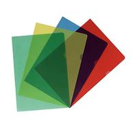 Herlitz 11420254 Lot de 2 pochettes A4, assorties, grainées, colorées (2 x 20 pièces, transparent)