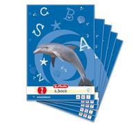 Herlitz 215020 Lot de 5 cahiers à feuilles lignées style 02 FSC Format A4