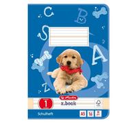 Herlitz Cahier scolaire x.book A5 16 feuilles linéature 1 Bleu 80 g/m²