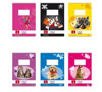 Herlitz 3320405 A5 booklets, 16 sheets, 04 lines, mixed FSC