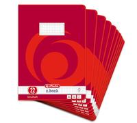Herlitz 3322203 Cahier Format A4/16 Quadrillé Plusieurs coloris Lot de 10 (Import Allemagne)