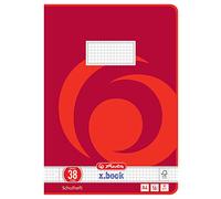 Herlitz 3323805 Lot de 10 cahiers quadrillés A4/16 perforés (Plusieurs coloris) (Import Allemagne)