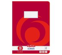 Herlitz 340281 Livre D'exercices Rouge 32 Feuilles Papier Quadrillé A4 80 G/M²