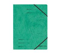 Herlitz 5 x Chemise à élastiques easyorga, A4, carton Colorspan, vert