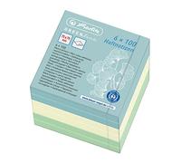 Herlitz 50033430 Bloc-notes autocollant, 75 x 75 mm, 600 feuilles, série motif : GREENline, 1 pièce