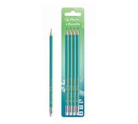 Herlitz 50033638 GREENline Lot de 4 crayons HB sur carte blister