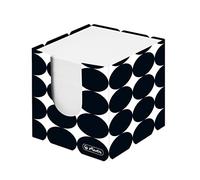 Herlitz 50040100 Boîte à notes 700 feuilles Motif Just Black 9 x 9 x 9 cm