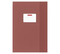 Herlitz 5204086 Protège cahiers DIN A4, gravé (raphia), en PP, marron