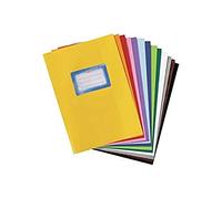 herlitz - Lot de 25 - Heftschoner DIN A5, geprägt (Bast), PP, dunkelgrün G