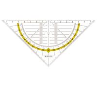 Herlitz – Équerre de géométrie – Plastique transparent – 16 cm