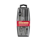 Coffret de compas, 7 pièces, noir