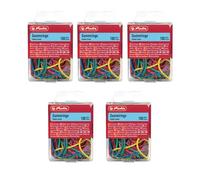 Herlitz 8770000 Lot de 100 anneaux en caoutchouc de 20 à 70 mm de diamètre Assortiment de couleurs