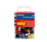 Herlitz Punaises de signalisation Boîte de 60 pièces 23 mm Couleurs assorties