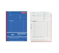 Herlitz 883512 Lot de 10 livres de livraison A5 2 x 50 feuilles avec papier carbone