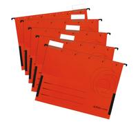 Herlitz A4 Dossier de suspension Pochette - Rouge (5 unités)