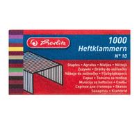 Herlitz Agrafes No. 10, 2 X 1000 Pièces Sur Carte, Galvanisé No. 10