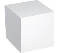 Herlitz Bloc-notes, encollé avec couverture, 1 article sous film, 900 feuilles, 9 x 9 cm, blanc 900 Blatt weiß (Lot de 5)